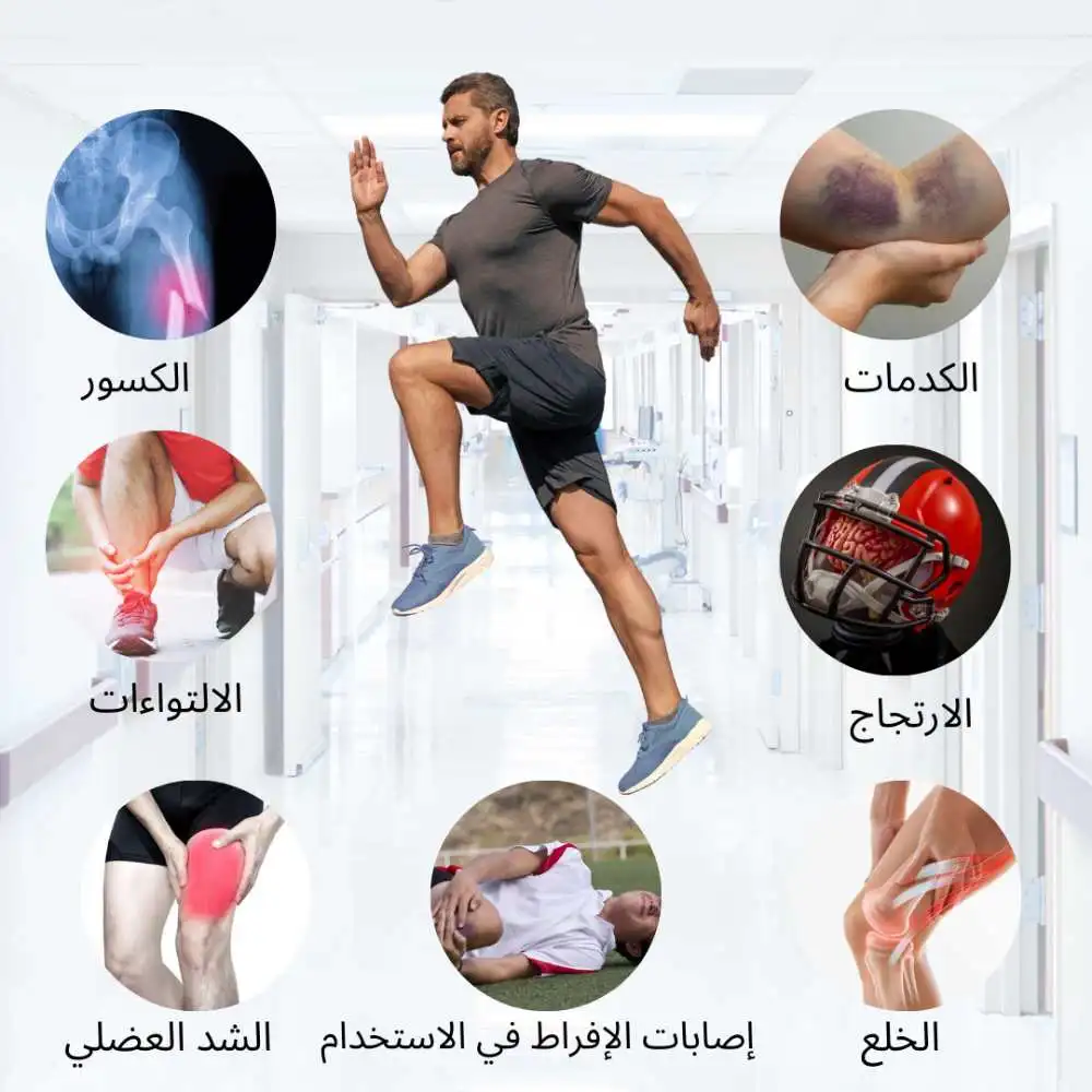 أنواع الإصابات الرياضية الشائعة